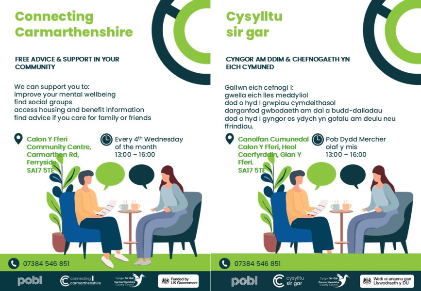 Connecting Carmarthenshire Drop In at Calon y Fferi Community Centre