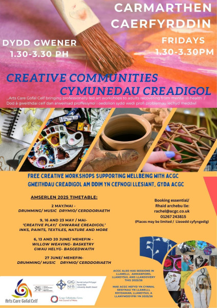 Creative Communities - Carmarthen
Cymunedau Creadigol - Caerfyrddin