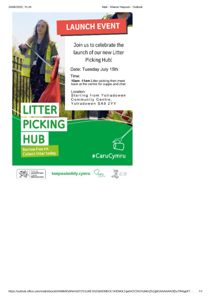 Launch Event.
Join us to celebrate the launch of our new Litter Picking Hub!