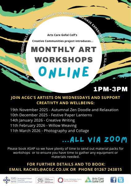Monthly Art Workshops - Online