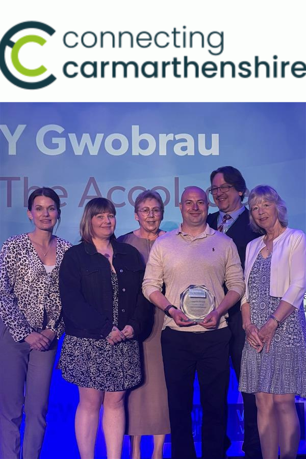 Connecting Carmarthenshire wins Social Care Accolade