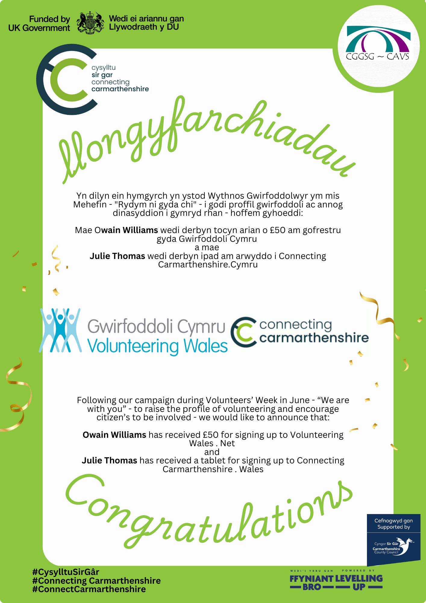 Connecting across Carmarthenshire